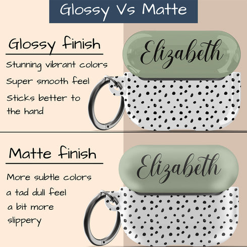 Spotted Polka Dots Custom Name AirPods Case